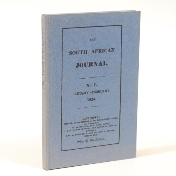The South African Journal. No. 1. January-February 1824 -