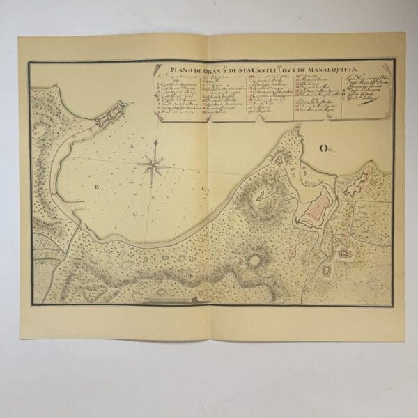 Fessae et Marocchi Plan de Oran y de Sus Castellos y de Masalquivir - Mercator, Gerardus