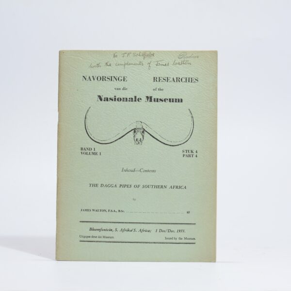 The Dagga Pipes of Southern Africa (inscribed). Part 4. - Walton, James
