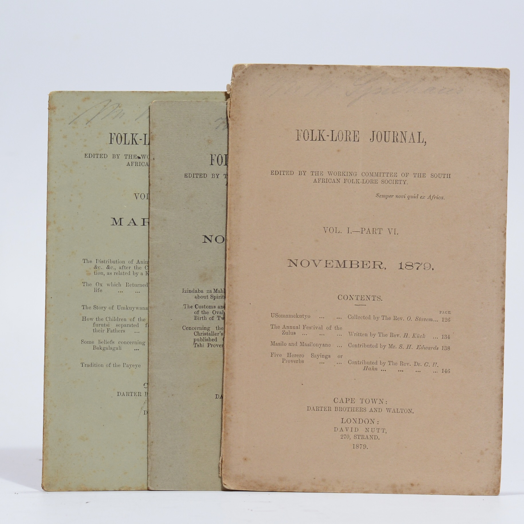 Folk-Lore Journal. - Various