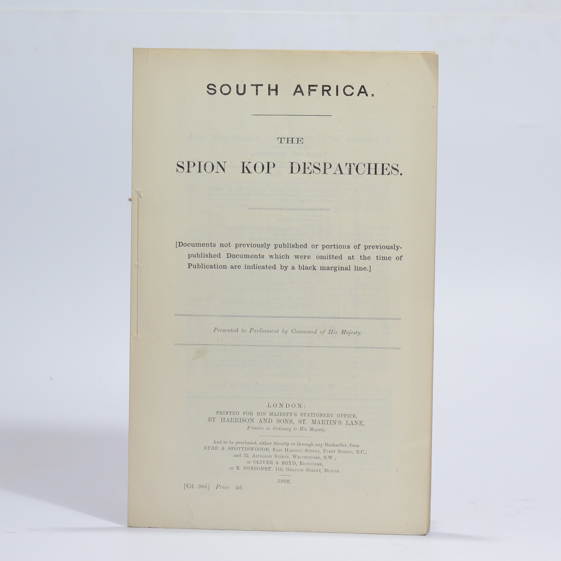 The Spion Kop Despatches -