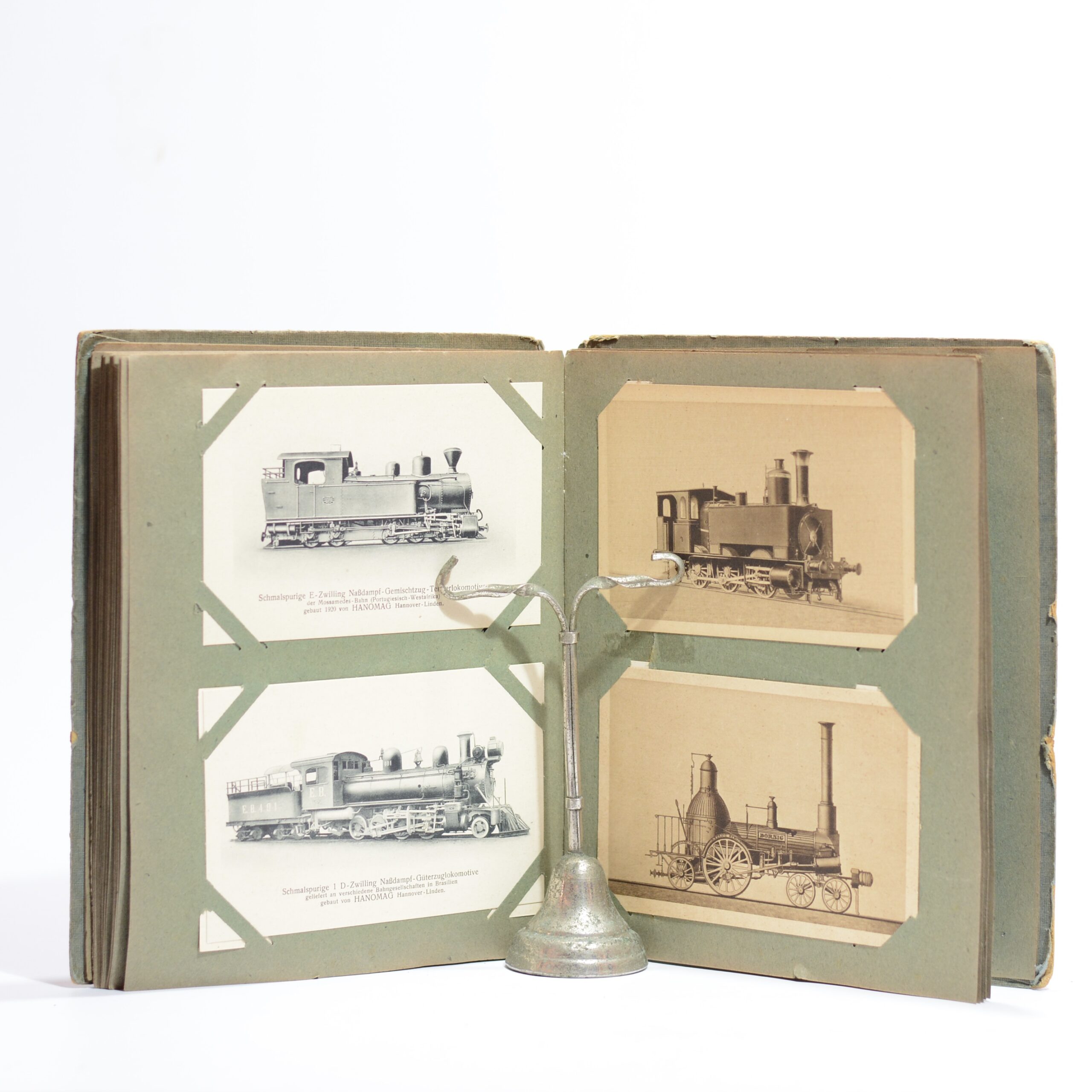 Album of Postcards and Photographs of Steam Locomotives -