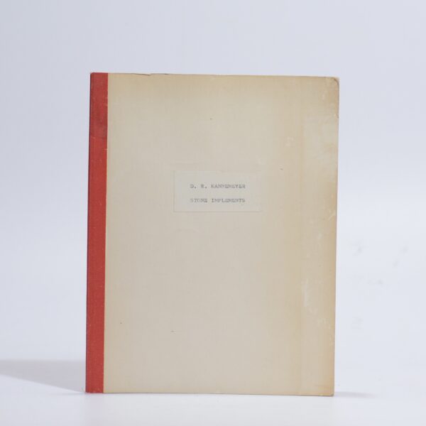 Stone Implements - Kannemeyer, D R