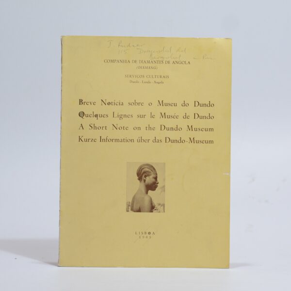 A Short Note on the Dundo Museum / Breve Noticia sobre o Museu do Dundo - None identified