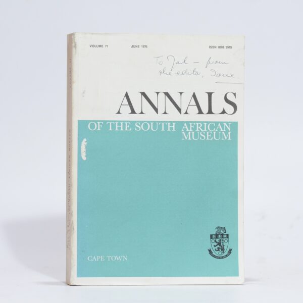 Annals of the South African Museum Volume 71 - Deacon, H.J (Ed.)