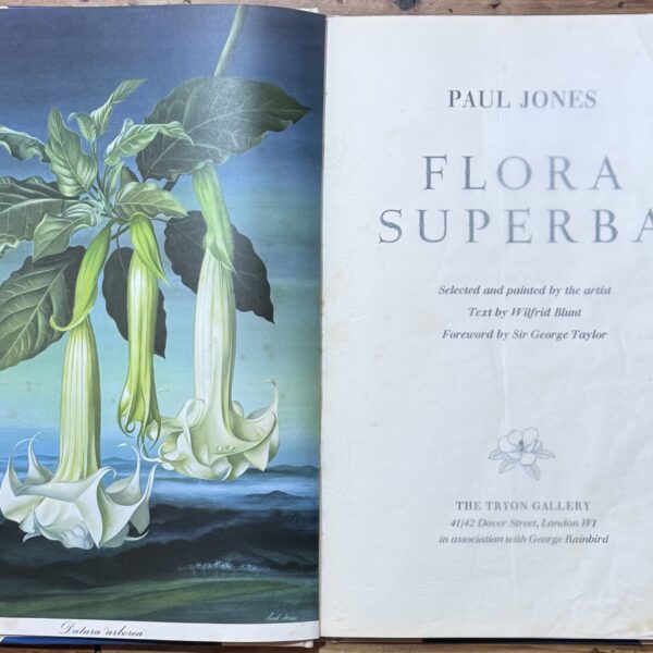 Flaura Superba - Jones, Paul (signed) & Blunt, Wilfrid (text)