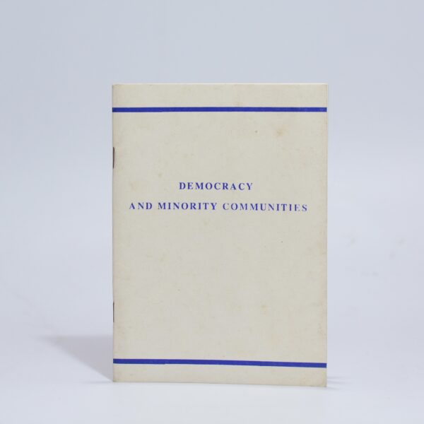 Democracy and Minority Communities - No author specified