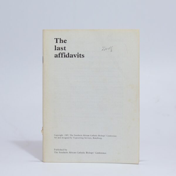 The Last Affidavits - Various Contributors