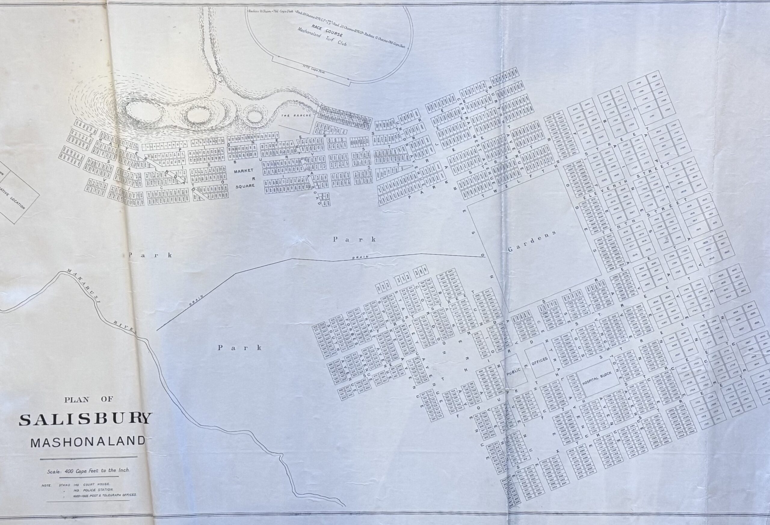 Plan of Salisbury, Mashonaland - Ross, Thomas