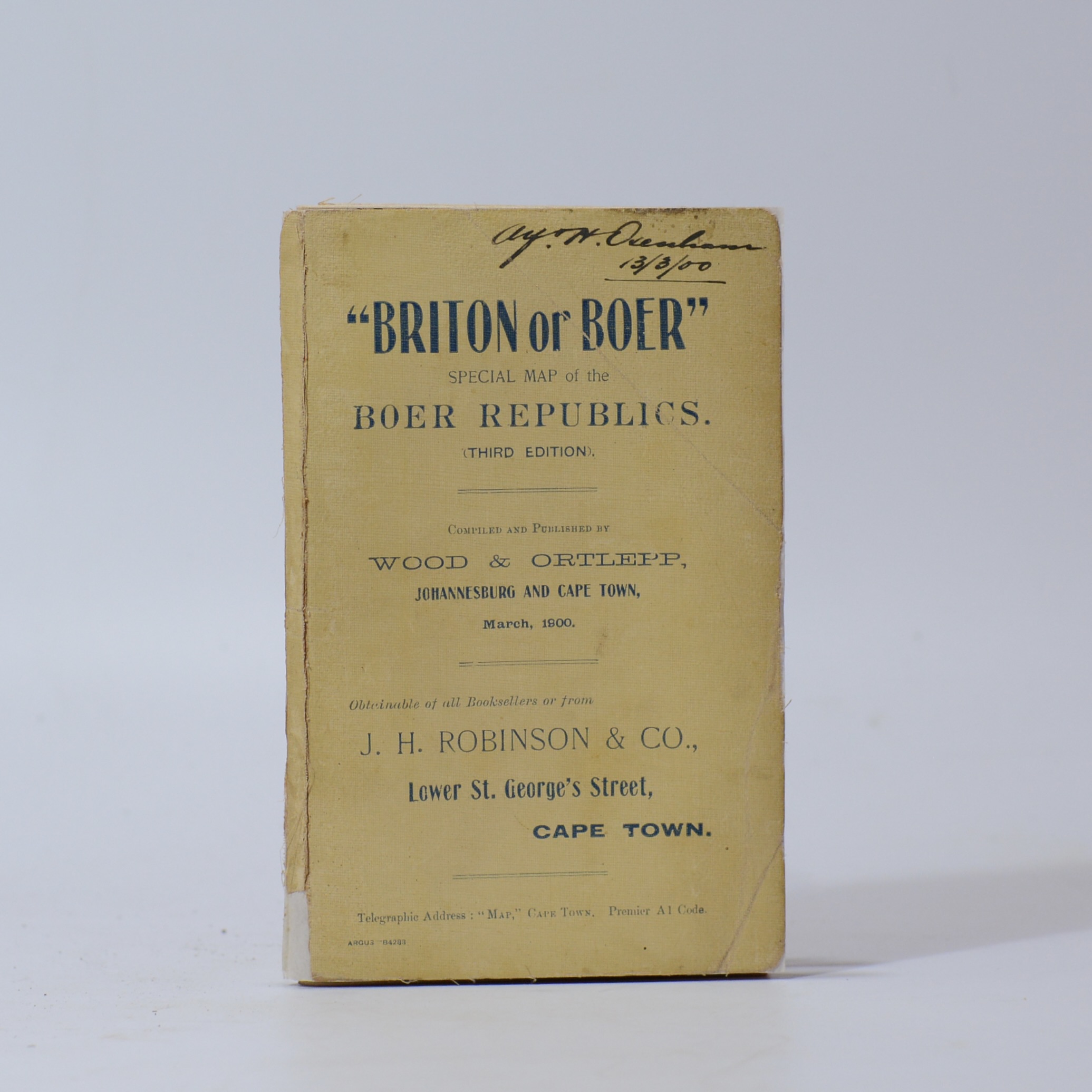 "Briton or Boer" Map. -