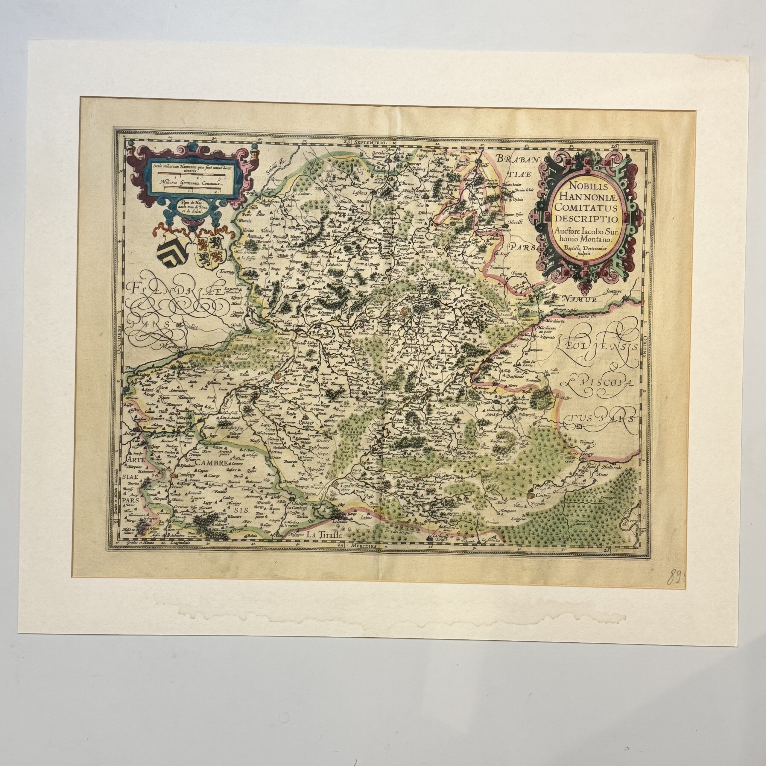 Nobilis Hannoniae Comitatus Descriptio - Ortelius, Abraham