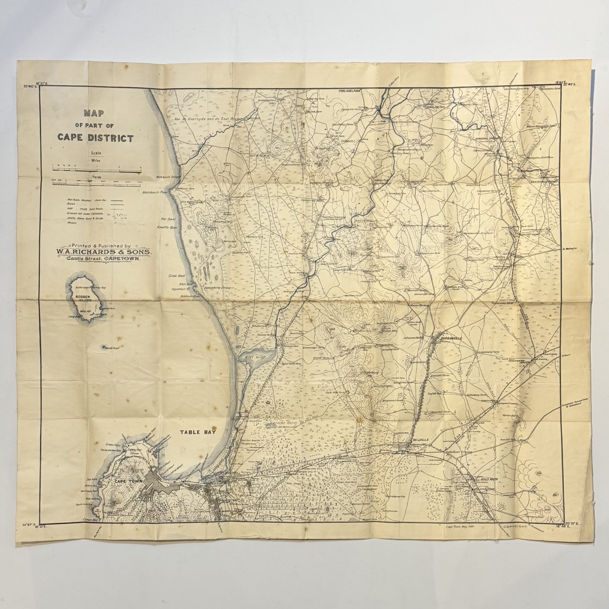 Map of Part of the Cape District - - Image 2