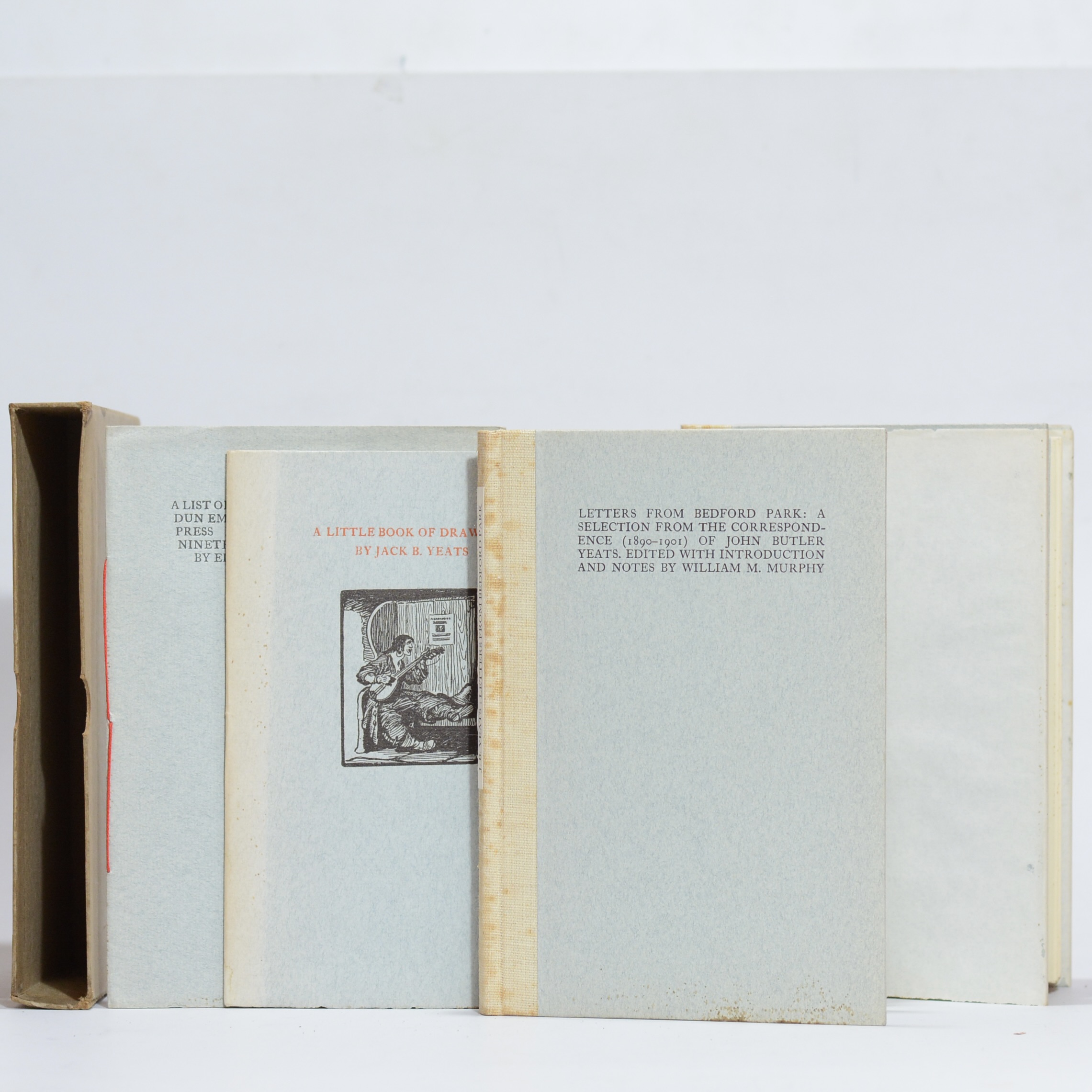 A Fair Horse, Versions of Irish Poetry, Letters from Bedford Park, A Little Book of Drawings and A List of Books Published by the Dun Emer Press and the Cuala Press... - Montague, John and Yeats, J.B. and Yeats, Jack