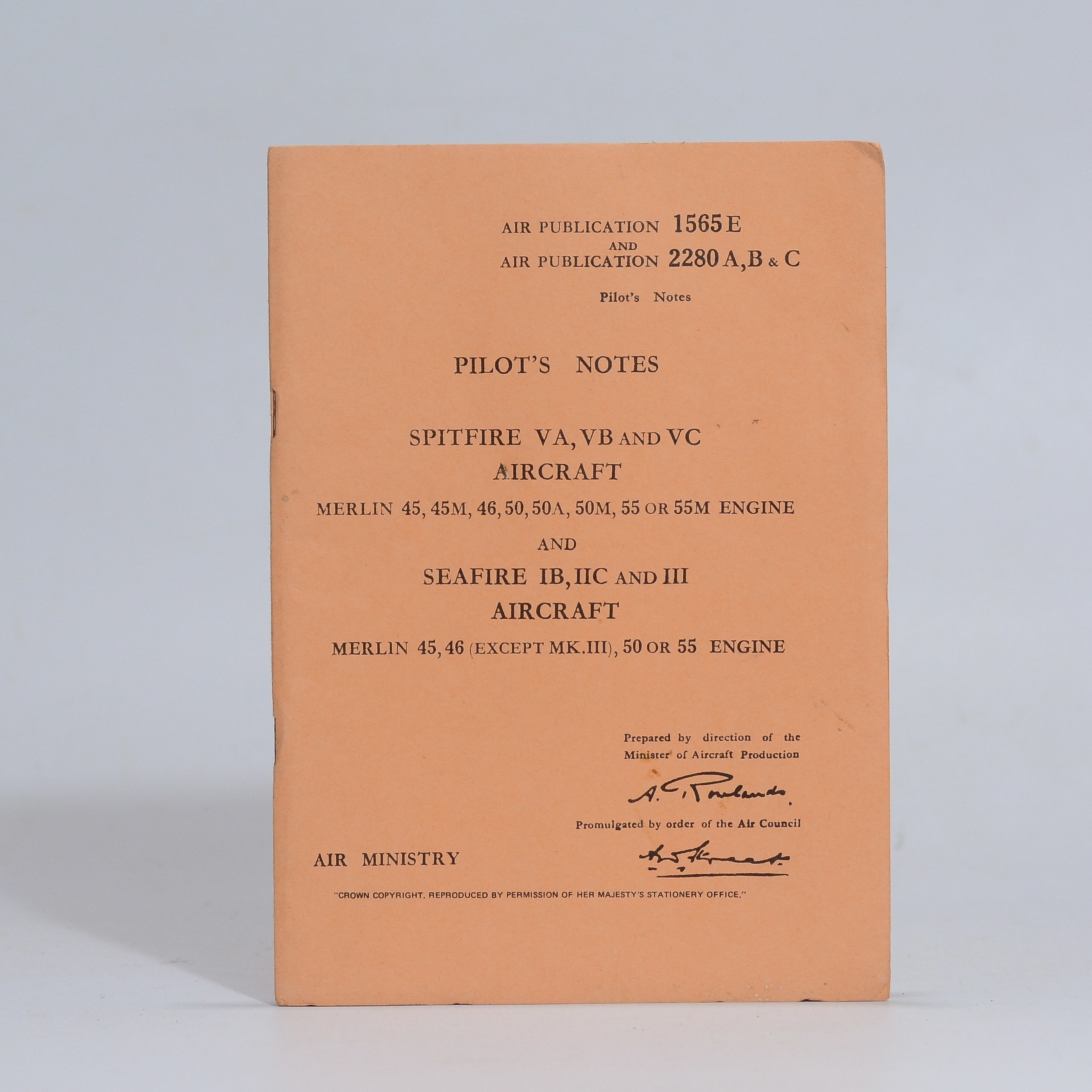 Pilot's Notes - Air Ministry